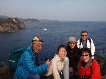 石廊崎から盥岬、須崎半島方面を見る