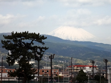 酒匂川下流から見る富士山