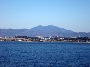 霞ヶ浦と筑波山