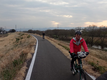越辺川の自転車道
