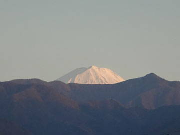 富士山が頭を覗かせていた