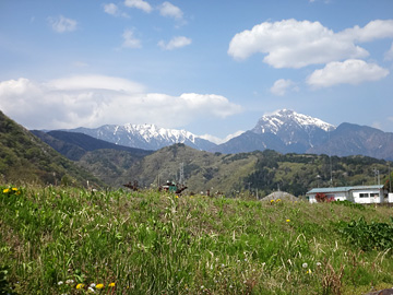 アサヨ峰と甲斐駒ヶ岳