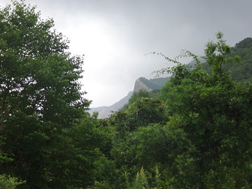磐梯山の爆裂噴口