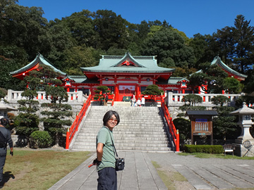 織姫神社とサイダー