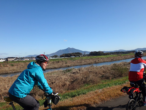 筑波山と小貝川