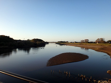 稲豊橋から見る小貝川