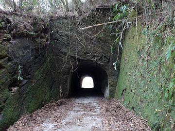 畑林道の最初のトンネル