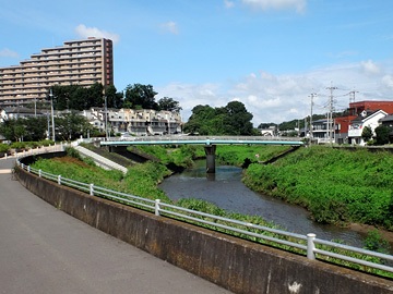 黒目川と笹橋