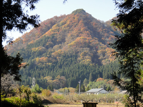 熊野神社から見える山