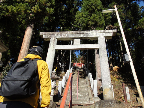 神明神社の階段