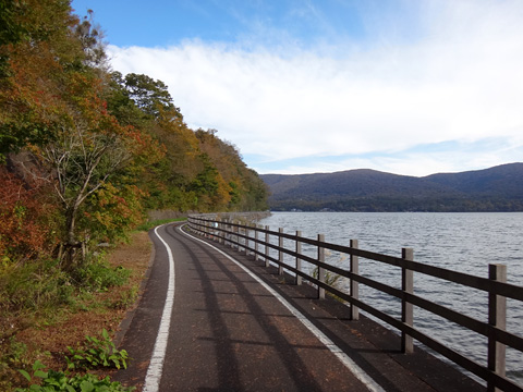 山中湖の自転車道