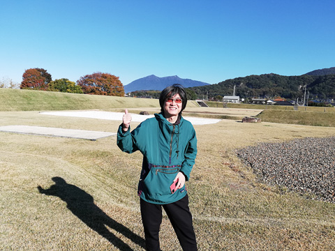 小田城跡と筑波山