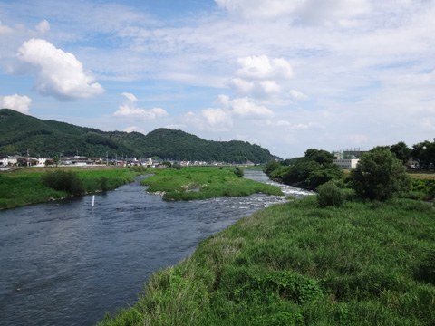 相川橋から渡良瀬川の下流を望む