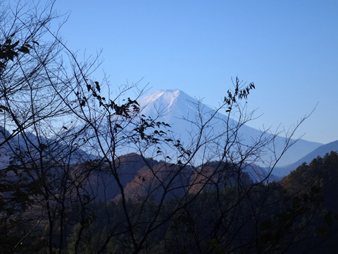 林道奥山線から見た富士山