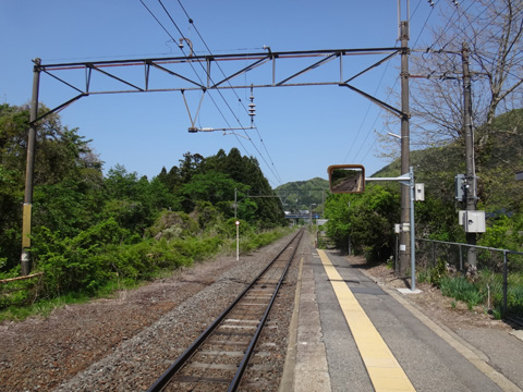 上戸駅のプラットフォーム