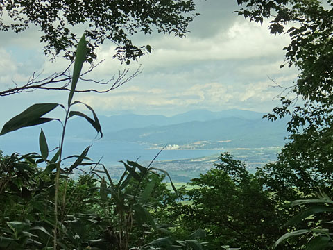 岩内と日本海が見えた