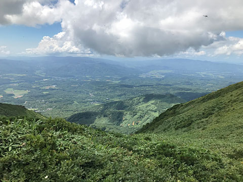 山頂から南西の眺め