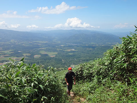 景色は良いが日差しがきつい