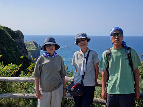 神威岬が見えた