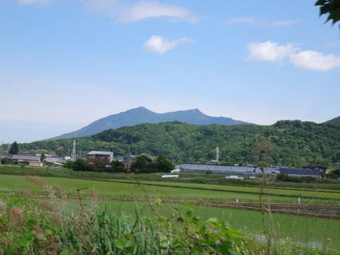 りんりんロードから見る筑波山