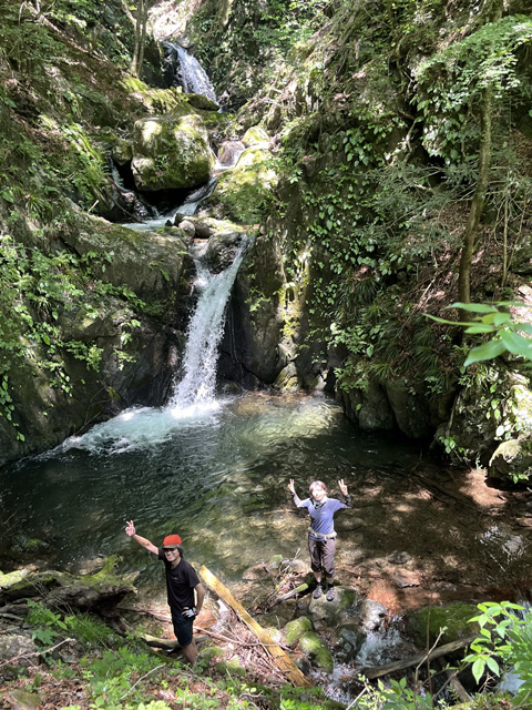 雨乞いの滝上部の滝