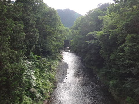上日向橋から南秋川を望む
