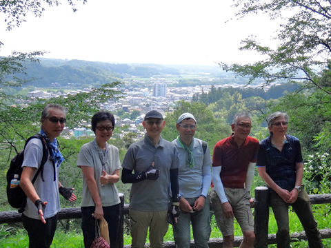 さくらの山公園より越生のまちを望む