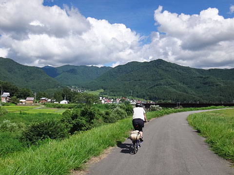 サイクリングロード終点近く