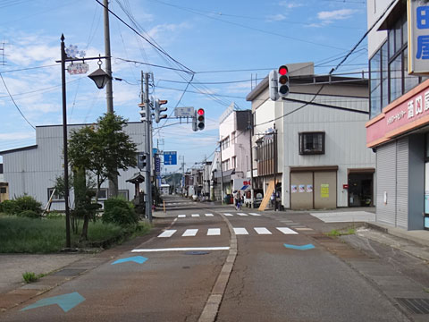 JR戸狩野沢温泉駅近く