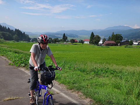 日差しの中を走る