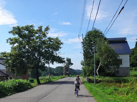 県道95号を走る