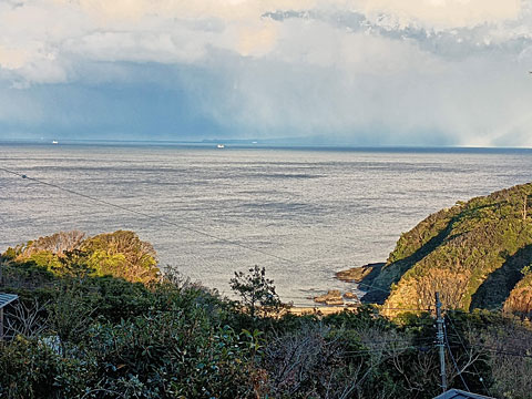 宿の部屋からの眺め
