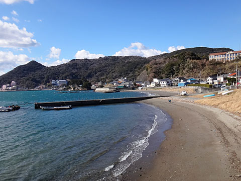 『ハリスの小径』入口から見た海岸線