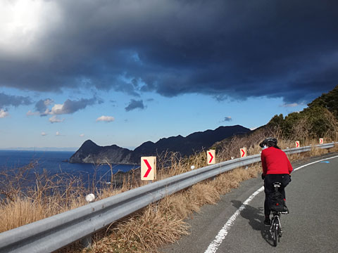 海辺のダイナミックな景色