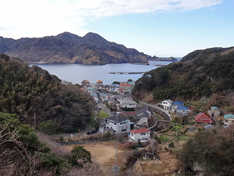 妻良湾と子浦の風景