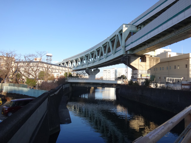 石神井川と首都高速