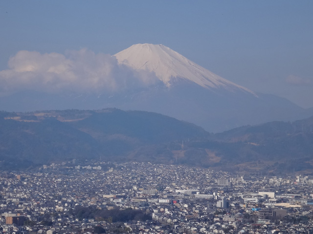 展望台から見る富士山