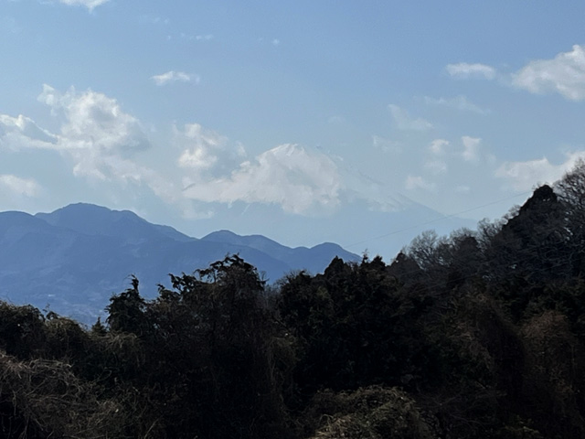 富士見塚付近より見る富士山