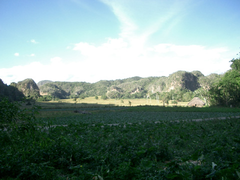 サン・ミゲルの洞窟付近の景色