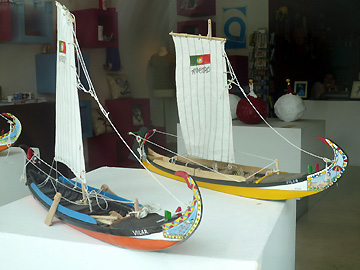 帆のあるモリセイロの模型