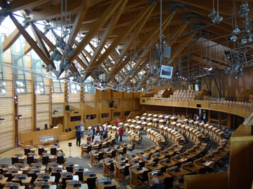 スコットランド議会議事堂内部