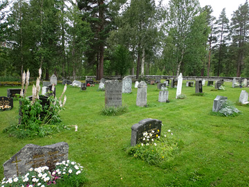 教会の墓地