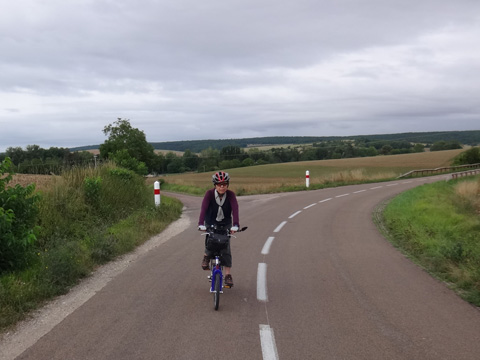 ヴァンセロット付近の丘陵地