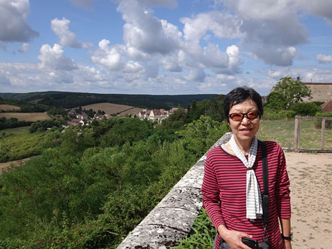 丘の上のテラス