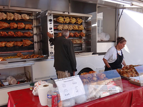 ローストチキンの店