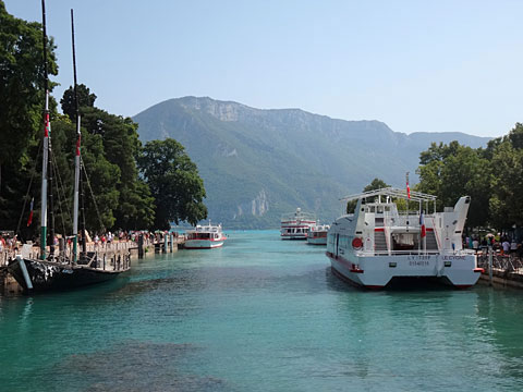 アヌシー湖が見えた