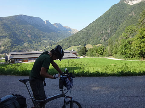 コースを確認するサイダー