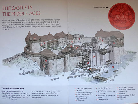 お城の解説パンフ