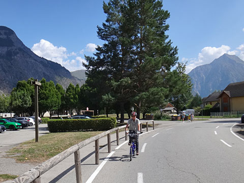 町の中心部から北東へ