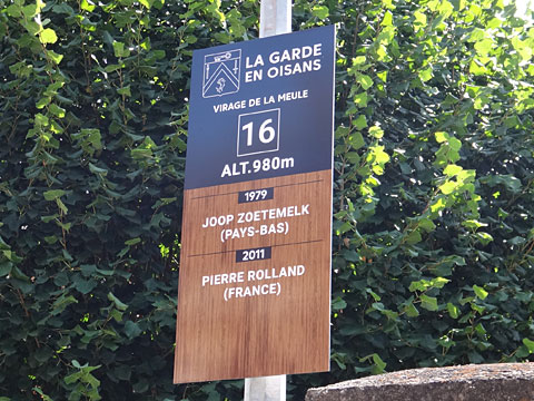 16番カーブのパネル